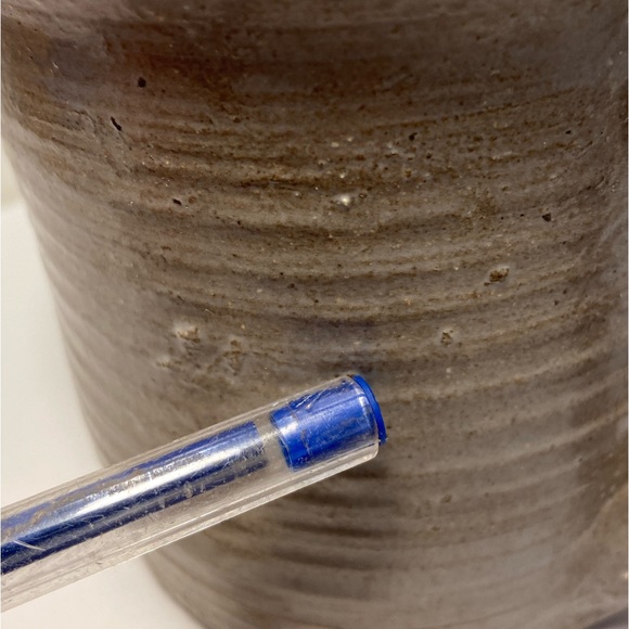 Handcrafted Pitcher pottery spout Jug glazed ceramic watering can signed Bobbi - Picture 8 of 16